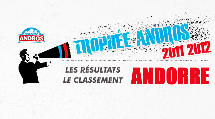 [Trophée Andros] Les résultats du week-end Andorre 2011 2012