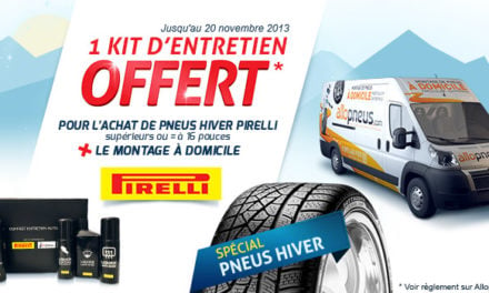 Coffret entretien auto OFFERT pour l'achat des pneus hiver Pirelli
