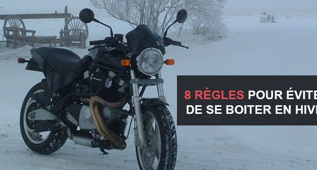 Les 8 règles pour éviter de se boiter en hiver en moto et scooter