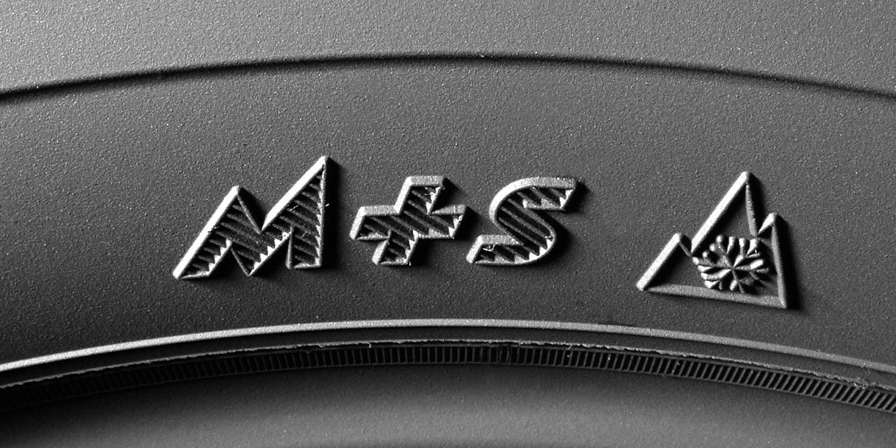 pneu neige M+S et logo 3PMSF pour les pneus hiver obligatoires