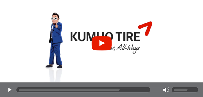 Kumho Tire s’associe à Psy pour leur nouvelle publicité