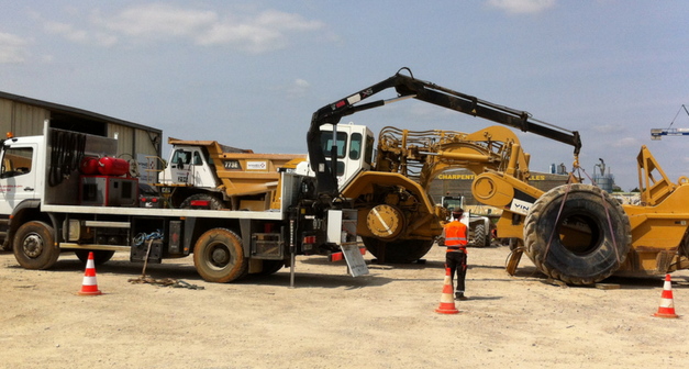 Nouveau : service de montage sur site pour les pneus génie civil