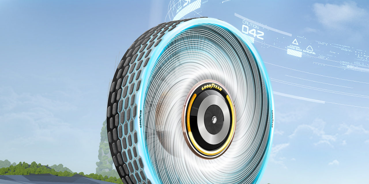 Nouveau concept de pneu rechargeable par Goodyear